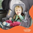 thumbnail image 5 of Baby Trend Cover Me 4-in-1 Car Seat Convertible Infant Toddler Rotating Safety Seat with Adjustable/Removable Canopy and 2 Cup Holders, Stormy Gray, 5 of 5