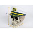thumbnail image 2 of Penn-Plax Deco-Replica - Captain Skull Aquarium Fish Tank Décor with Swim Through Holes - Large Size, 2 of 6