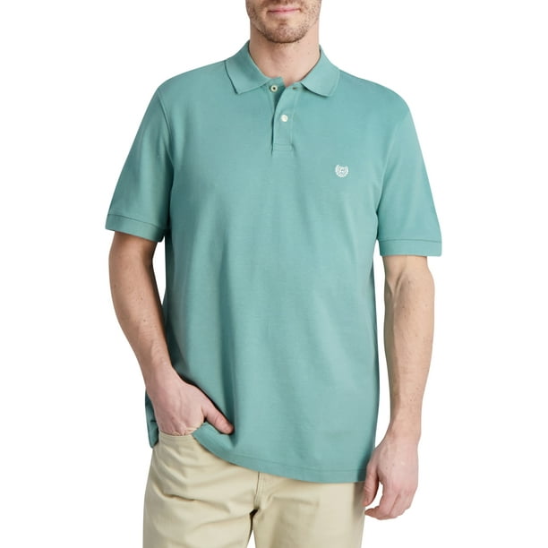 Chaps Men’s Classic Fit Short Sleeve Cotton Everyday Solid Pique Polo ...