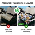 thumbnail image 4 of Golf Cart Seat Covers for 2 Seater,Hummingbird Microfiber Cart Seat Towel Blanket,Spring Farmhouse Oil Painting Sunflowers Absorbent Breathable Non Slip Bench Seats Protector for Golf Course 51"x31", 4 of 9