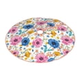 thumbnail image 2 of Balery Rose Flowers Printed Christmas Tree Skirt , Merry Christmas Party Christmas Tree Decoration,Adjustable Tree Skirt-30", 2 of 8