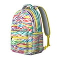thumbnail image 4 of Zebra Pattern Students Backpack Abstract Zebra Stripes, Rainbow Zebra, Multicolor Zebra Design Modern Cute Cartoon School Bag for Student and Student, 4 of 6