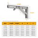 thumbnail image 3 of 2 piezas de soporte triangular plegable que ahorra espacio para muebles de alta resistencia. Sywqhk Libre de BPA, 3 of 3