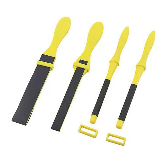 4Pieces Manual Sandpaper Clamp Sanding Stick Tool Polishing Sanding Sheets