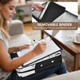 thumbnail image 5 of Haosy Accordion File Organizer Zipper Binder 500 Sheet 6-Tab Expanding File Folder Multi-Pocket 1.2 Inch 3 Ring White Black Cat, 5 of 7