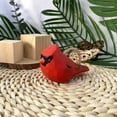 thumbnail image 4 of 1PC Small Carved Wooden Northern Cardinal Figurines, Handmade Cardinal Birds Sculpture Craft Set, Cute Cardinal Statues Home Decor Art Carving Work, 4 of 7