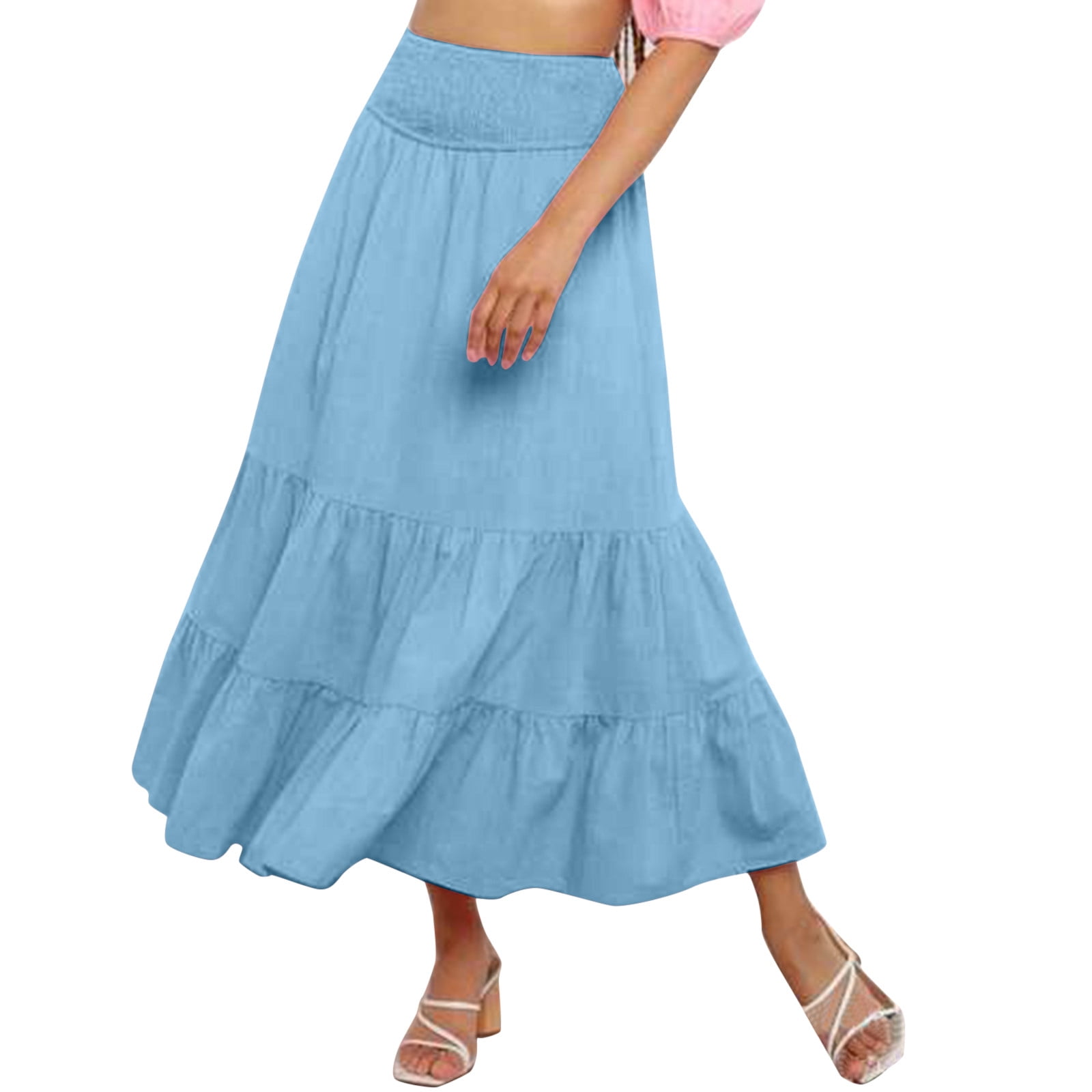 Baby blue skirt ladies sales