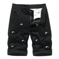 thumbnail image 2 of AXXD Black Workout Shorts Men Plus Size Cargo Shorts Multi-Pockets Relaxed Summer Beach Shorts Father's Day Gift, 2 of 3
