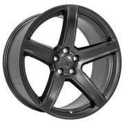 OE Wheels DG22 20 Inch Rims and Tires Fit Charger/Challenger SRT Hellcat Style 5x115 20x9 Satin Gunmetal - Hollander 2640 - iMove Gen 3 AS 245/45-20 (Set of 4)