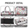 thumbnail image 4 of Large Capacity Tote Bag,Pioneer Flower Floral Print Pattern Handbag Fashion Luxury Tote Bag,15.7"x13"x 5.1" Inches,Laptop Compatible, 4 of 6