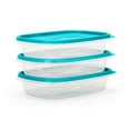 thumbnail image 1 of Rubbermaid TakeAlongs 4 Cup Food Storage Containers, Meal Prep Containers, Food Containers with Lids, Limited Edition Turquoise Blue, 1 of 6