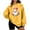 Yellow, variant on Lorytime Christmas Oversized Sweatshirt for Women Santa Claus Plush Shirt Crew Neck Long Sleeve Pullover Loose Tops