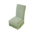 thumbnail image 3 of Yhmxh Dining Chair Covers with Skirt, Dining Room Chair Covers, Stretch Parsons Chair Slipcover, Kitchen Chair Protector Slipcover Removable Washable Dining Chair Covers for Home, Party, Ceremony, 3 of 7