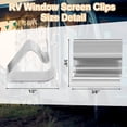 thumbnail image 6 of Navellon 10 Pcs RV Window Replacement Screen Clips Screen Installer Clips Screen Retainers Clips RV Roll Form Screen Spring Bail for Replacing Clips on RV Window Screens Repairing Screen Frames, 6 of 6
