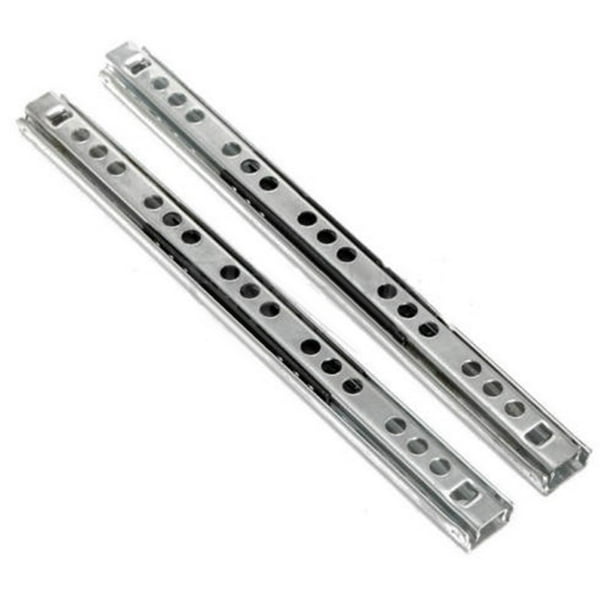 17mm 1 Pair Drawer Runners Metal Ball Bearing Slides Roller Kitchen Runner Walmart Com Walmart Com