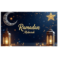 thumbnail image 5 of Elegant Ramadan Mubarak Lanterns and Crescent Stars Festive Banner Ramadan Decor Event Photo Booth Backdrop Celebration Eid Party Supplies, 5 of 7