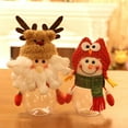 thumbnail image 4 of Botella de caramelo de muñeco de nieve de Navidad, contenedor de dulces, tarro de galletas, Papá Noel, 2 uds., 4 of 8