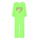 thumbnail image 4 of Puntoco Mujer Otoño Moda Cáncer De Mama Impreso Cuello Redondo Manga Larga + Pantalones Traje Verde L, 4 of 4