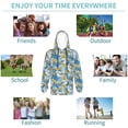 thumbnail image 5 of KLL Unisex Kids Boys Girls Hooded Pocket Pullover Hoodies-Flower and Sail Boat, 5 of 6