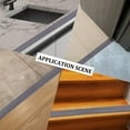 thumbnail image 5 of Floor Transition Strip Self Adhesive PVC Cover Edge Trim Wood Grain Laminate Flooring Flat Divider Gap Covering Joining Strips for Gaps Carpet Threshold Transition Floor Tiles Gray 4ft x 2" DIY, 5 of 7