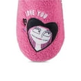 thumbnail image 4 of Disney Women’s Nightmare Before Christmas Slippers, Printed Jack Skellington Slip-On Indoor Slippers Pink – 9/10, 4 of 5