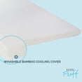 thumbnail image 5 of LuxyFluff  3-Inch Gel-Infused Memory Foam Mattress Topper with Ventilated Removable Washable Bamboo Cooling Cover, Corner Straps Twin, 5 of 5