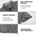 thumbnail image 4 of Damipow Men's Golf Shirts for Men | Short Sleeve Performance Polo Shirts for Men | Quick Dry Fit | Moisture Wicking |Sizes S-3XL, 4 of 6