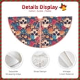 thumbnail image 3 of Bingfone Christmas Tree Skirt Mat Christmas Decoration Interior 48" -colorful Skull rose, 3 of 6