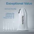 thumbnail image 4 of AquaSonic Aqua Water Flosser - Rechargeable Portable Oral Irrigator, 4 Tips, 3 Modes, 150ml Tank (White), 4 of 8