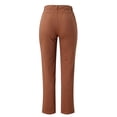 thumbnail image 4 of High Waisted Jeans For Women Straight Leg Butterfly Print Stretch Denim Pants Fashion Lightweight Outdoor Hiking Pants With Pocket Brown M, 4 of 7