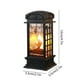 thumbnail image 3 of Mini Farol de Halloween | Farol portátil LED con vela | Lámpara decorativa de plástico negro alimentada por pilas | Acento central para fiestas | 13x5x5cm | 1-Pack, 3 of 6