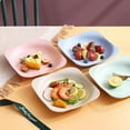 thumbnail image 5 of Bxaolu Serving Tray for Entertaining, Serving Platters for Snacks, Fruit, Cookies, Dessert, Reusable Plastic Trays for Serving Food and Pantry Organization, 7.8in, Purple, 5 of 9