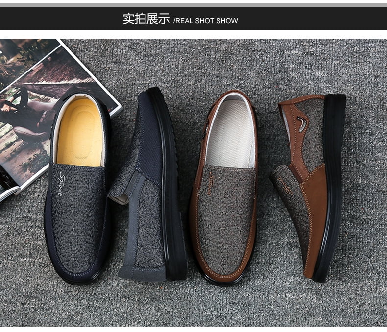 men large size old beijing style casual cloth shoes