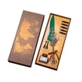 thumbnail image 2 of Steampunk Style Quill Pen Writing Set with Ink and Replacement Pen, Vintage Calligraphy Pen Gift for Journaling and Letter Writing, Decorative Desk Accessory for Writing Enthusiasts, 2 of 6