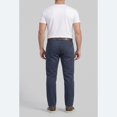 thumbnail image 2 of Men’s Navy Chino Pants, Regular Fit Straight Leg Casual Work Trousers with Pockets, 2 of 5