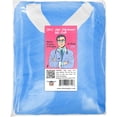thumbnail image 2 of EZGOODZ Disposable Lab Coats for Adults Small Pack of 10 Blue Painting Lab Coat, 2 of 8