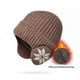 thumbnail image 5 of Gorro de punto de invierno con alfiladeras para hombres - mezcla de lana acrílica, resistente al frío a -15°C, talla única para esquiar, correr y actividades al aire libre, 5 of 5
