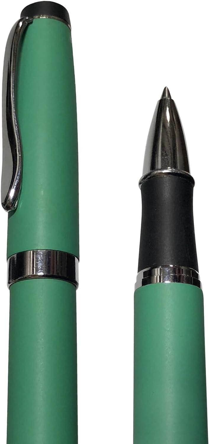 Gripper Rollerball Pen - Matt Teal with Anti Slip Grip (Budget Friendly Pen)