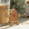 thumbnail image 5 of 4pcs Christmas Gingerbread Man Pendant Christmas Tree Wall Window Fireplace Tabletop Resin Ornaments Kids Christmas Gift Winter Christmas Party Pendants, 5 of 7
