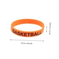 thumbnail image 3 of FUTUREORYY Orange Silicone Wristbands with Basketball Patterns for Decor Eyecatching Party Accessories Fits Most, 3 of 8