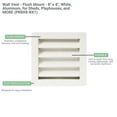 thumbnail image 2 of Wall Vent 8" x 8" Flush Mount White Aluminum for Sheds, Playhouses, and Chicken Coops 1 PK (PR8X8-BX1), 2 of 4