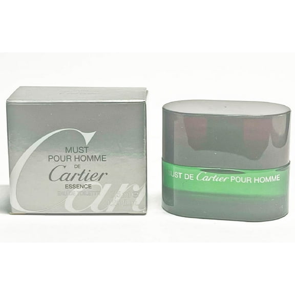 MUST DE CARTIER ESSENCE * Cartier 0.25 oz / 7.5 ml Miniature EDT Men Splash