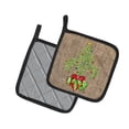 thumbnail image 2 of Caroline's Treasures 8745PTHD Christmas Tree Fleur de lis Pair of Pot Holders, 7.5HX7.5W, multicolor, 2 of 2