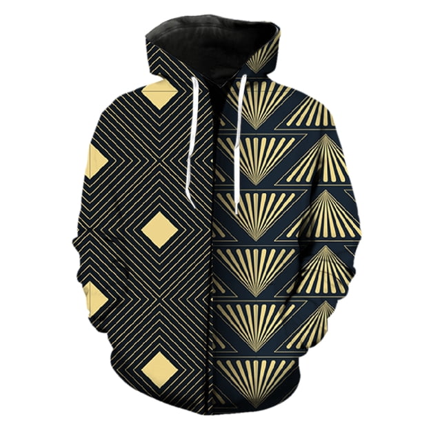 Sudadera con capucha y cremallera con estampado abstracto para hombre, divertida, unisex, para adolescentes, ropa de calle moderna, manga larga, gran oferta 2024, estampado 3D, informal