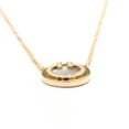 thumbnail image 4 of Pre-Owned Tiffany Tiffany T T Two Circle Necklace Mini Diamond Pink Gold (18K)... (Good), 4 of 13