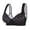 Black, variant on Front Closure Bras for Womens Bras Front Snaps Seniors Snap Front Bra Older Women Comfort Everyday Bras, 40C-48C