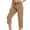AN14_Coffee, variant on Womens Capri Pants with Pockets Cargo Hiking Pants Lightweight Summer Casual Capris for Outdoor Travel Coffee S