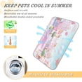 thumbnail image 5 of Pet Cooling Pad Foldable Self Cooling Mat Breathable Pet Cushion Sleep Pad for Dogs and Cats Pink Cartoon City Street M, 5 of 9