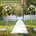 thumbnail image 4 of 8.2FT Adjustable Backdrop Stand Kit - Square Wedding Arch & Balloon Arch for Photo Booth Background, Baby Shower, Birthday Party Decorations (Portable Frame) (Gold,8.2X 8FT), 4 of 7