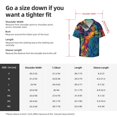 thumbnail image 5 of Fuzoiu Vibrant Rainbow Parrot Fantasy Print Men's Casual Short,Men's Short Sleeve Shirt,Mens Casual Button Down Shirts,Cuban Collar Summer Shirt for Beach, Vacation, and Outdoor Activities-Large, 5 of 5